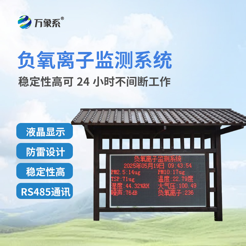 公園負(fù)氧離子監(jiān)測(cè)系統(tǒng)